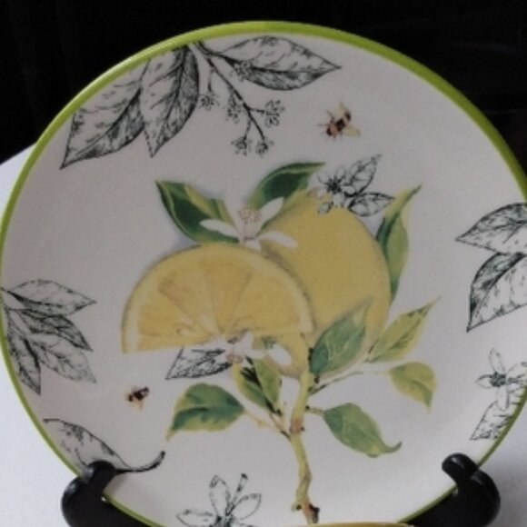 Ashland Honey Bee/Lemon Motif Plate - Picture 1 of 9